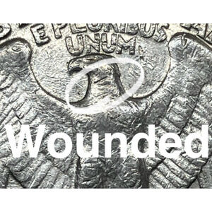 1992-P Washington Quarter 25 C Rare Wounded Eagle Strike on Reverse w/ Video